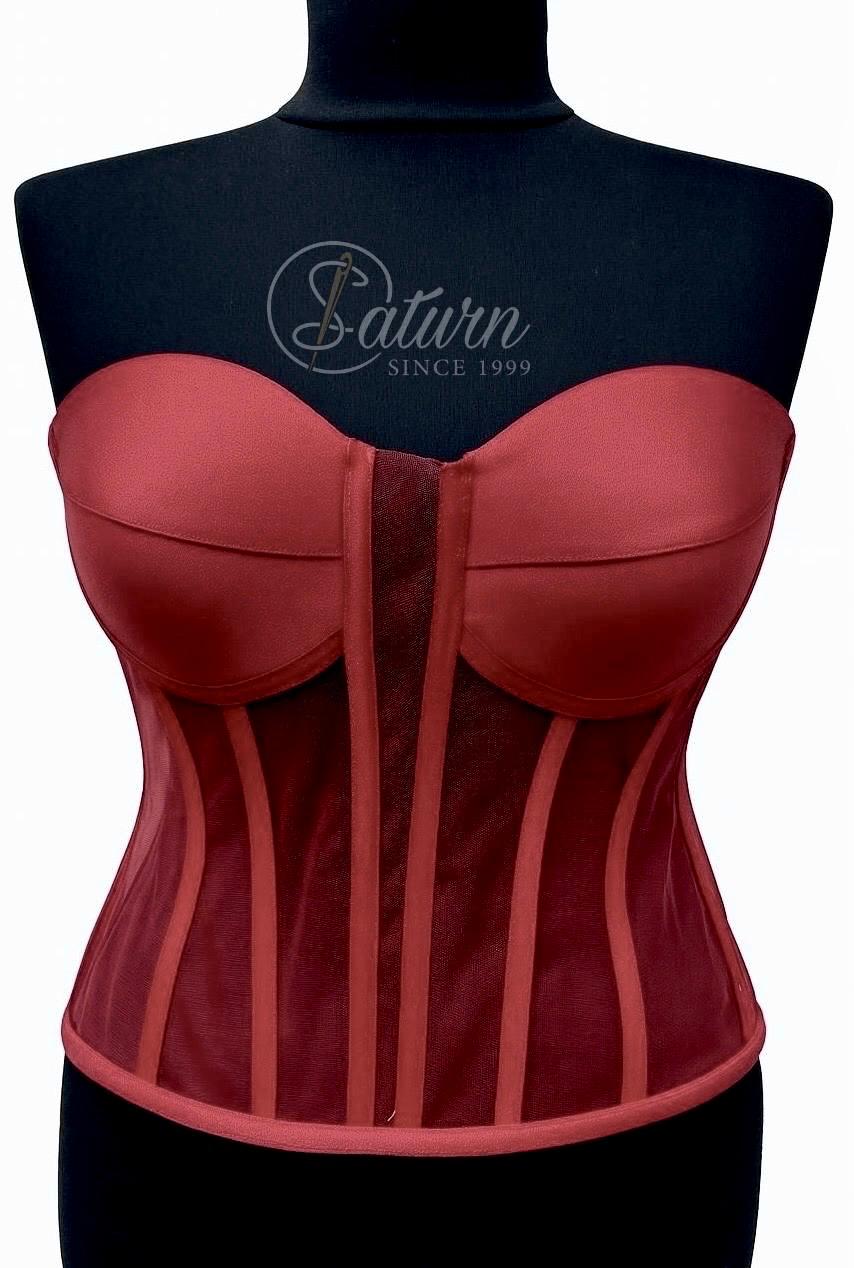 Corset Modelator cu Decupaj Rafinat In Cupe M2