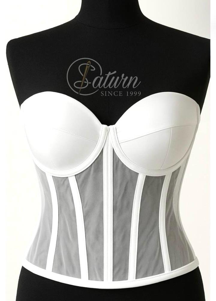 Corset Modelator Cu Cupe, Material Satin M1