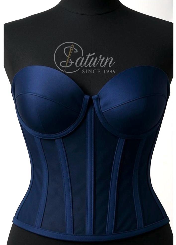 Corset Modelator Cu Cupe, Material Satin M1