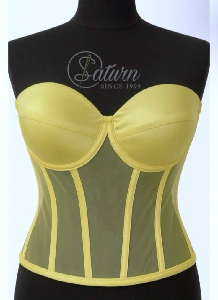 Corset Modelator Cu Cupe, Material Satin M1