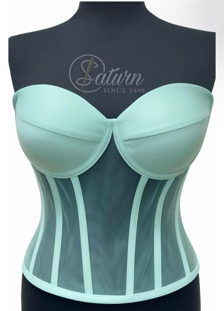 Corset Modelator Cu Cupe, Material Satin M1