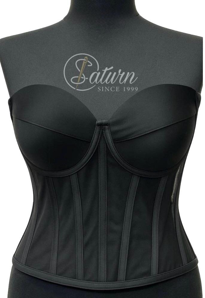 Corset Modelator Cu Cupe, Material Satin M1