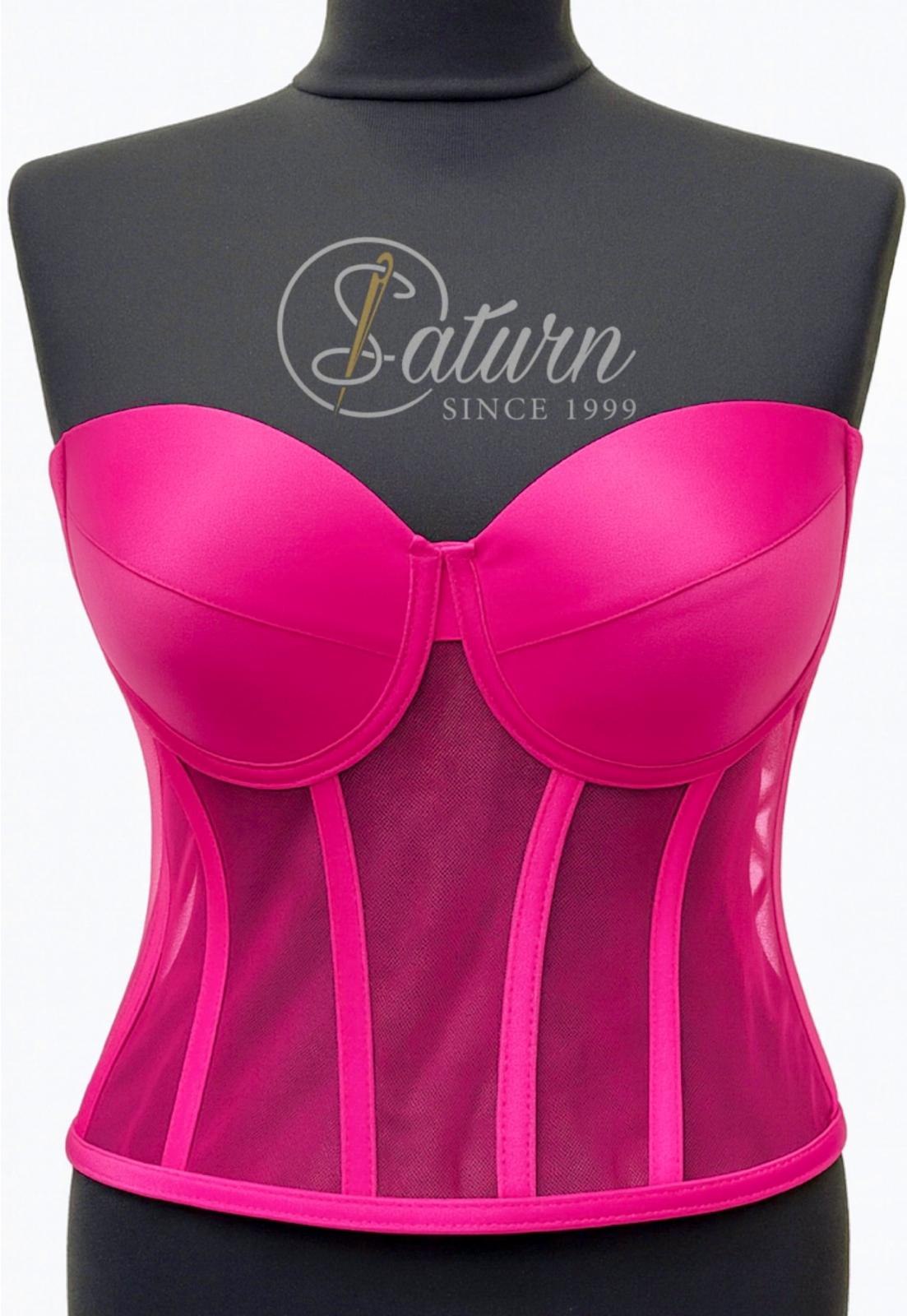 Corset Modelator Cu Cupe, Material Satin M1