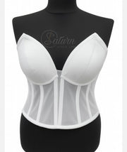 Corset Modelator Cu Cupe, Material Satin M10