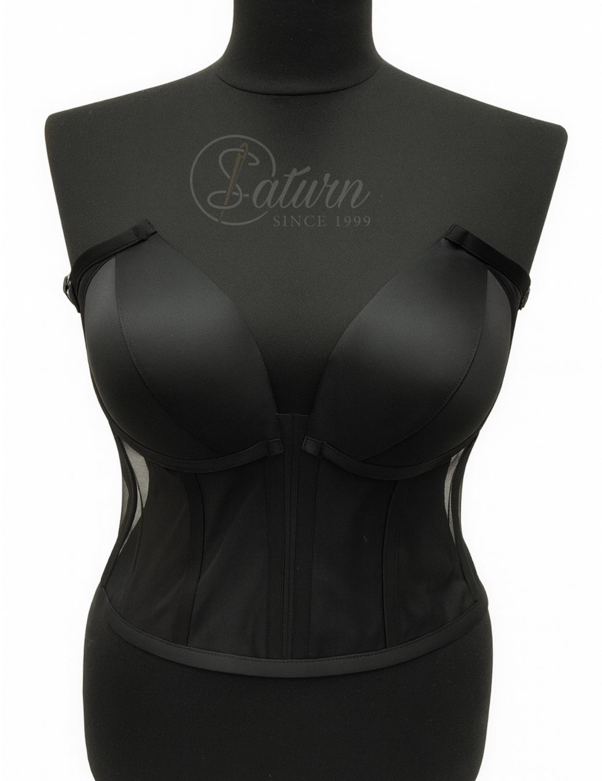 Corset Modelator Cu Cupe, Material Satin M10