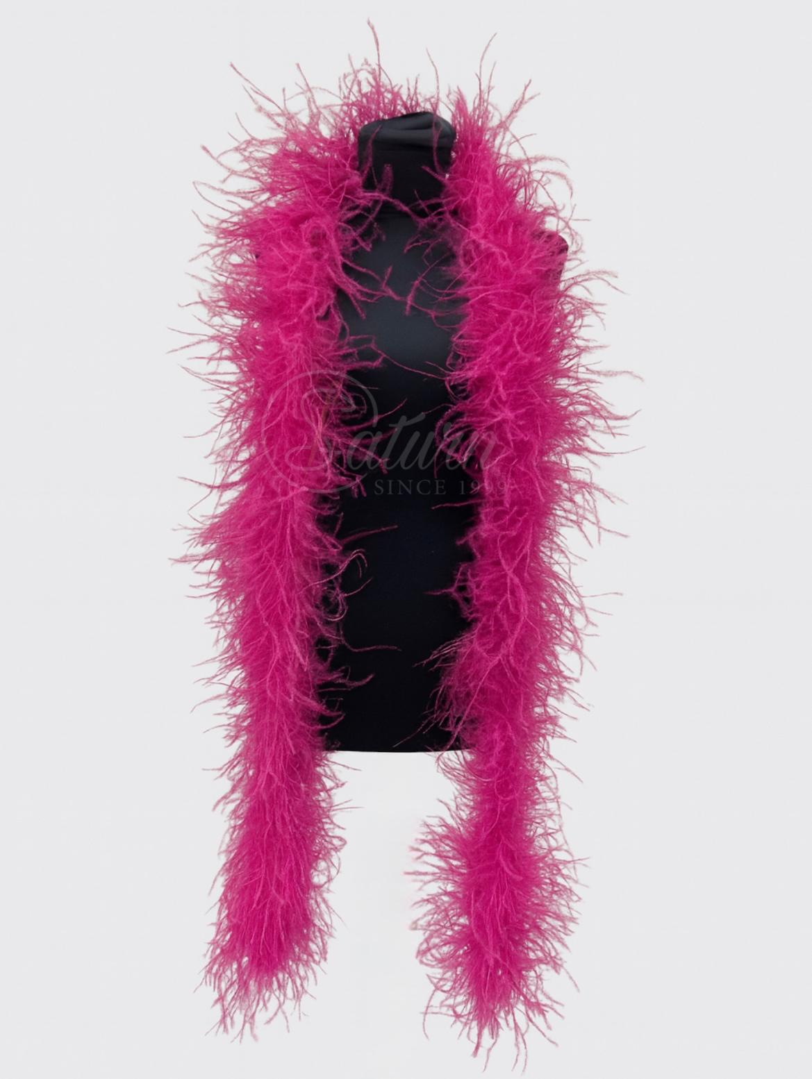 Sal din pene de strut natural – 4 straturi, extra pufos, lungime 2m | Accesoriu Glam de Lux