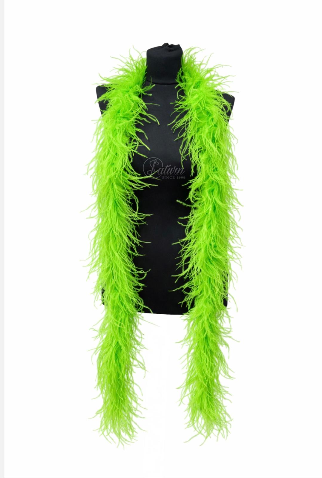Sal din pene de strut natural – 2 straturi, extra pufos, lungime 2m | Accesoriu Glam de Lux