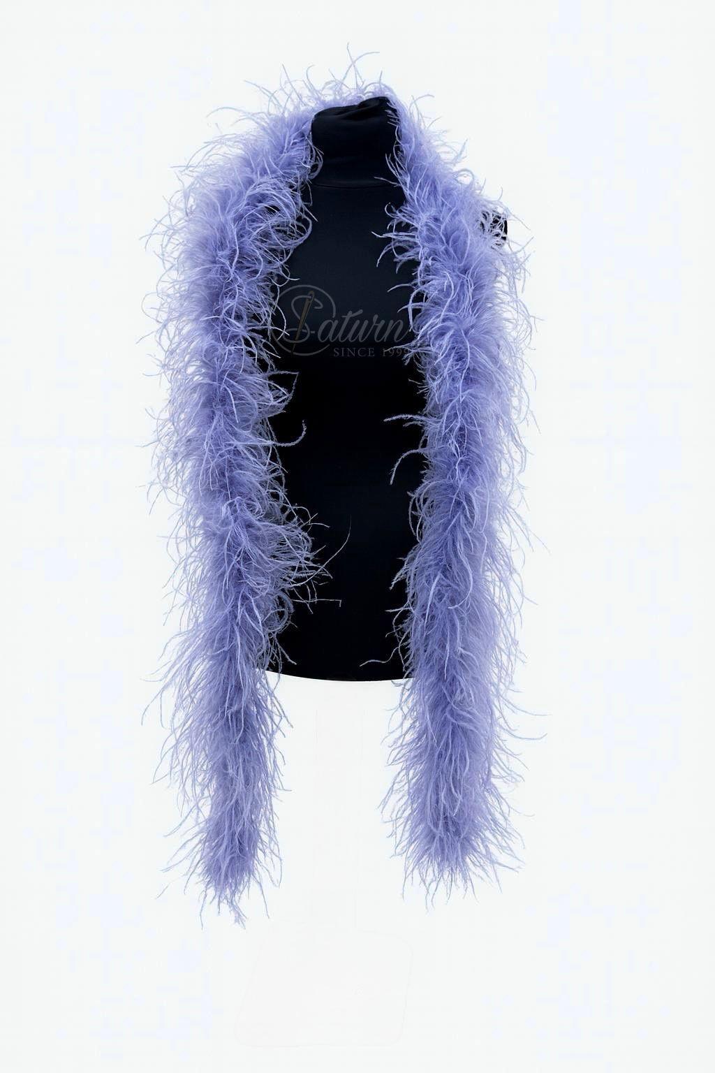 Sal din pene de strut natural – 2 straturi, extra pufos, lungime 2m | Accesoriu Glam de Lux