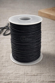 Snur cerat negru 1mm – rola 100m | Rezistent pentru bijuterii, macrame și ambalaje