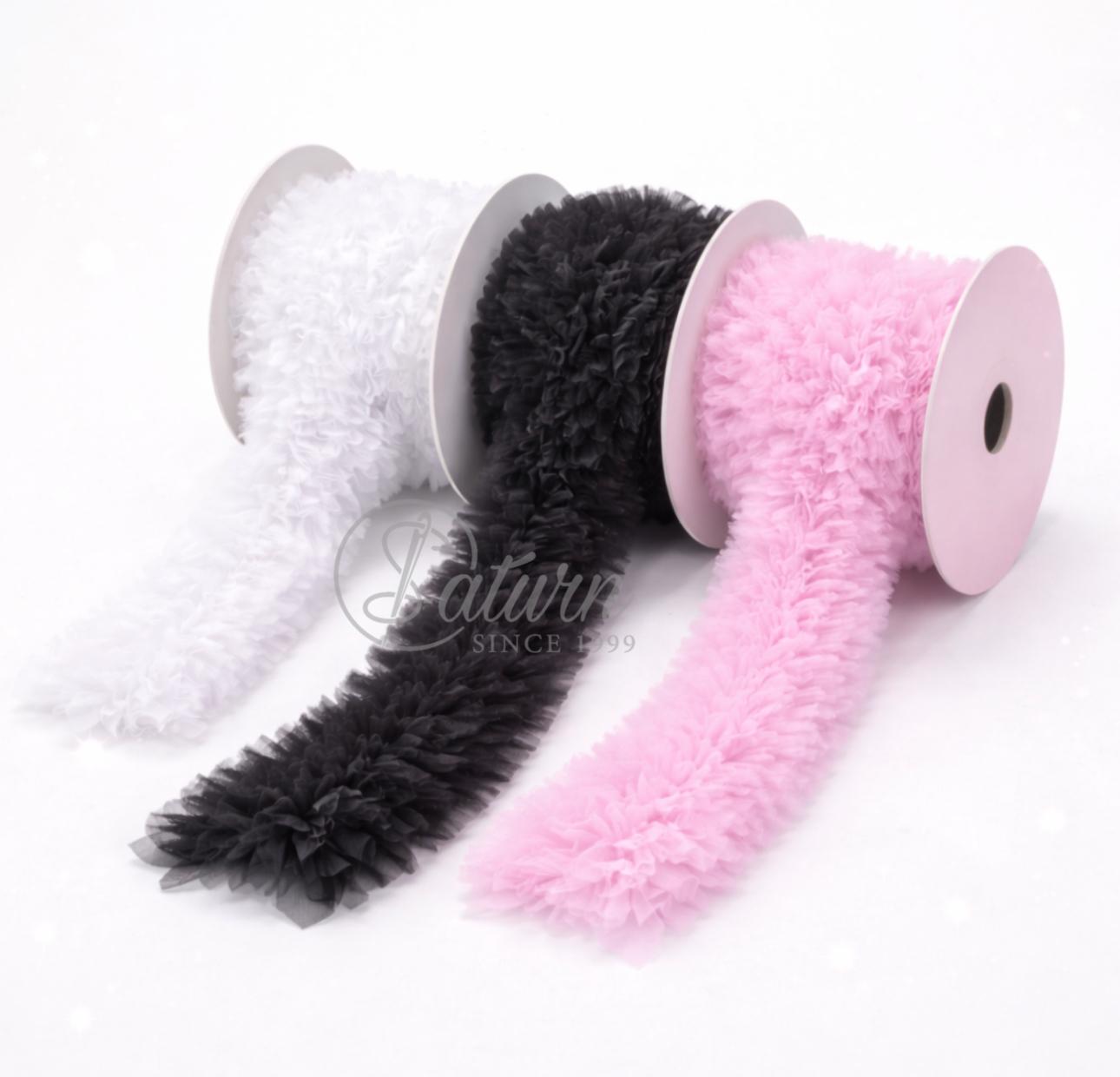 Banda Decorativa,volanase din Tulle Plisata 11 cm -la metru