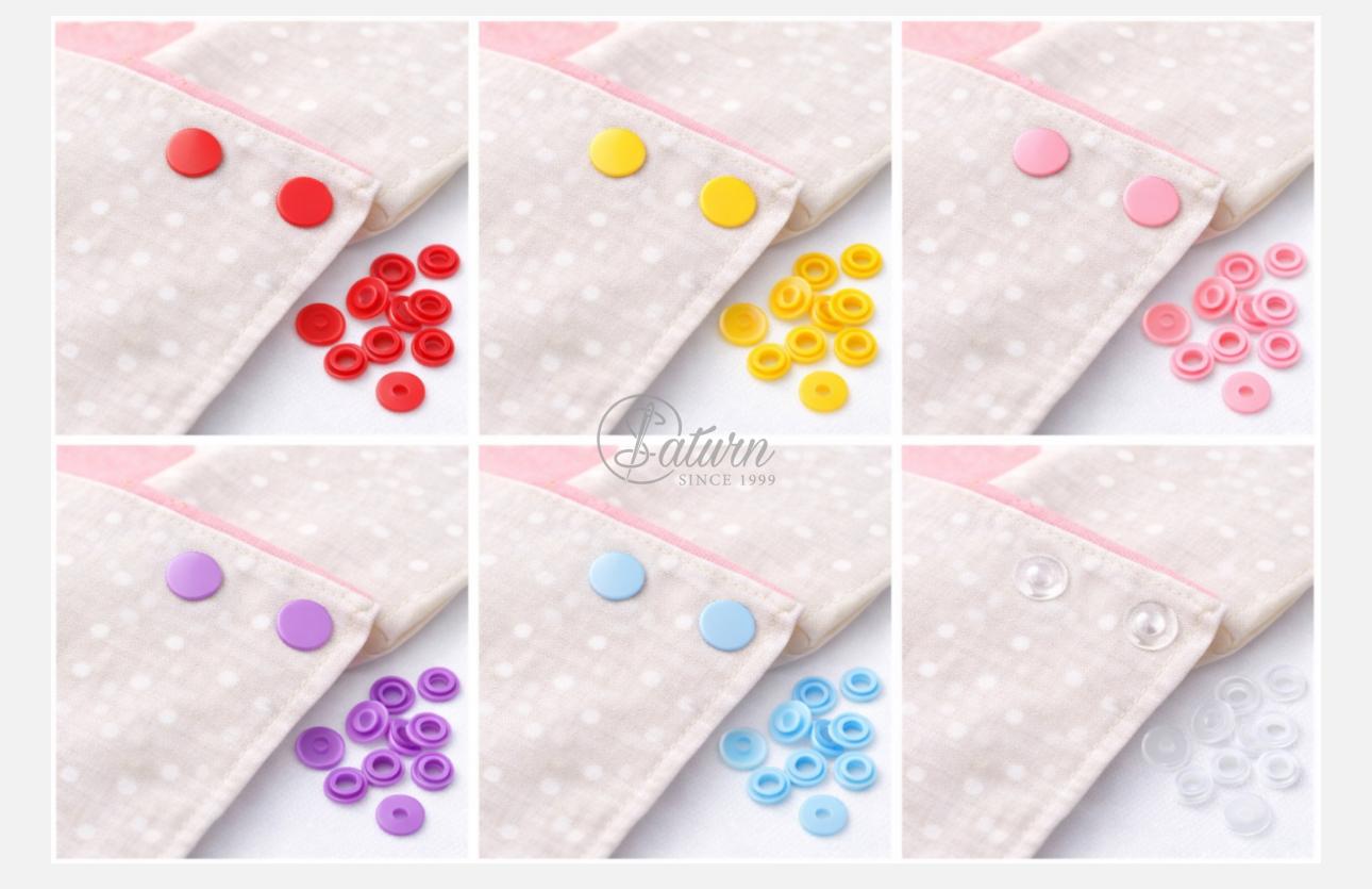 Set cleste capse textile cu capse colorate, accesorii croitorie, haine copii, DIY