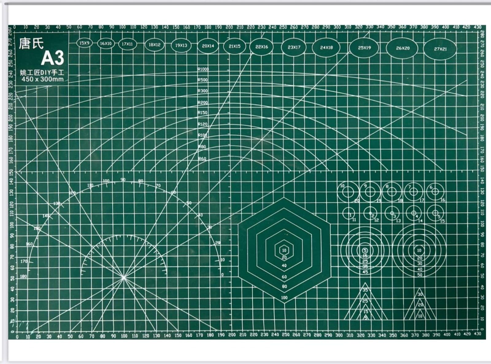 Plansa de croitorie A3 – suport pentru constructia tiparelor 450x300mm