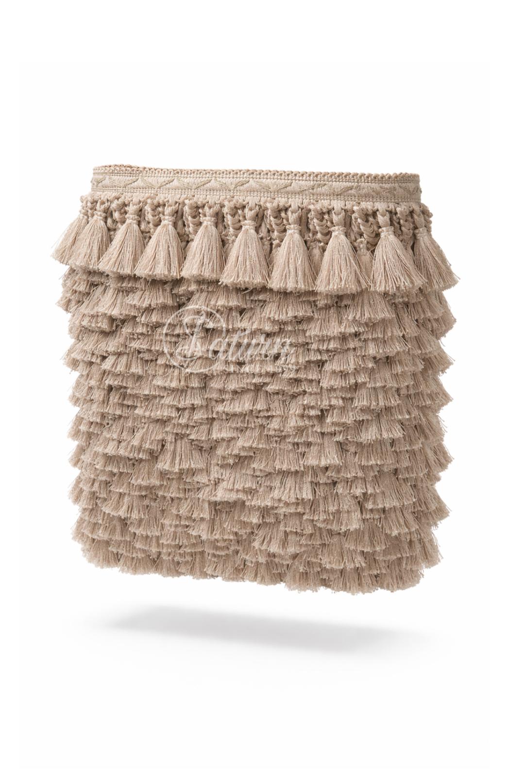 Franjuri decorativi din poliester – latime 8,5 cm | Accesoriu textil pentru draperii si decoratiuni/la metru