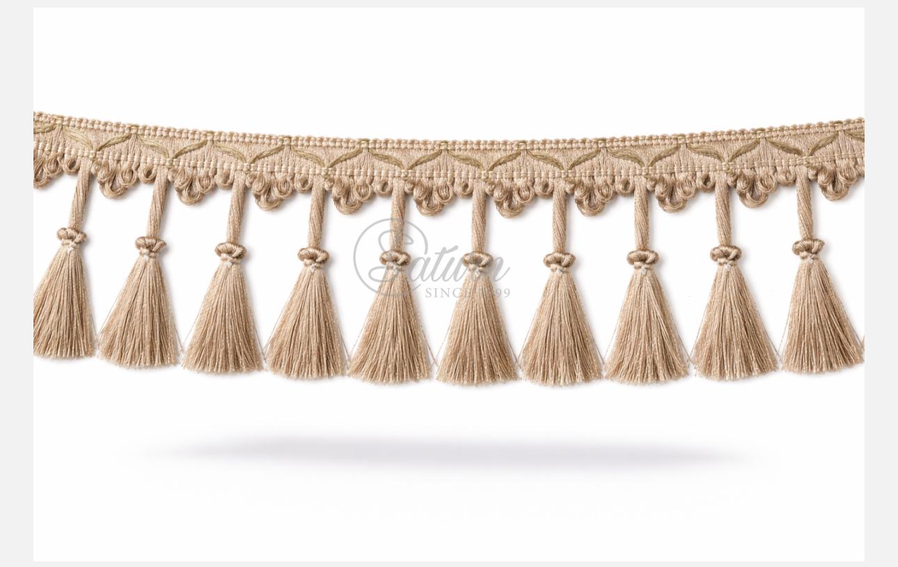 Franjuri decorativi din poliester – latime 8,5 cm | Accesoriu textil pentru draperii si decoratiuni/la metru