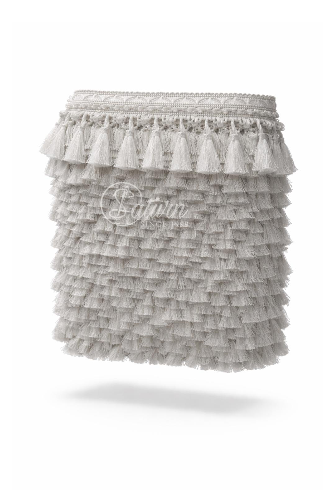 Franjuri decorativi din poliester – latime 8,5 cm | Accesoriu textil pentru draperii si decoratiuni/la metru