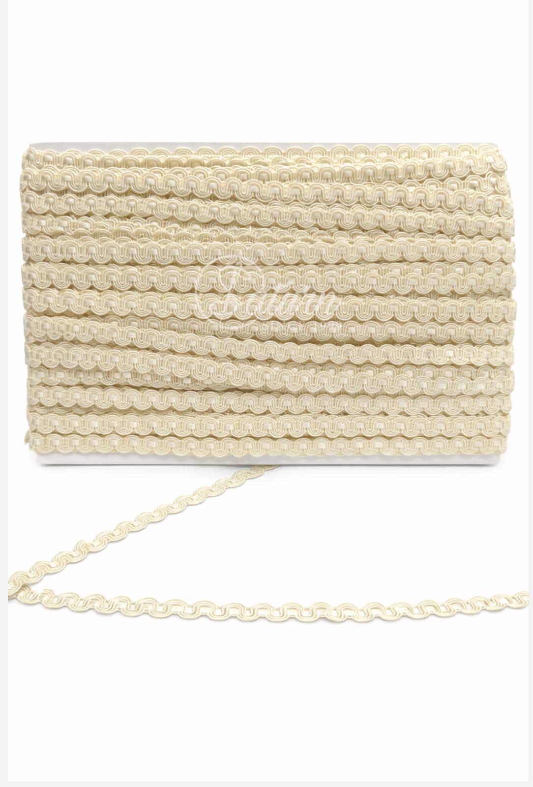 Lezarda decorativa 1 cm latime – banda ornamentala pentru textile si decoratiuni, 50 Metri/Rola