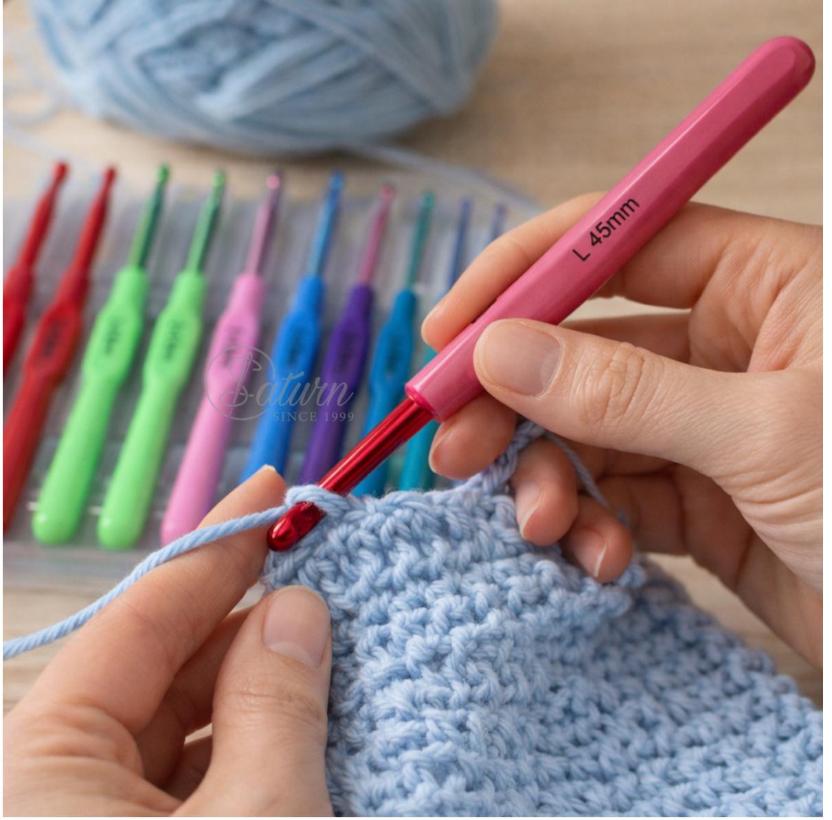 Set Crosete cu Maner din Plastic – 12 Bucati, Marimi 25–50 mm