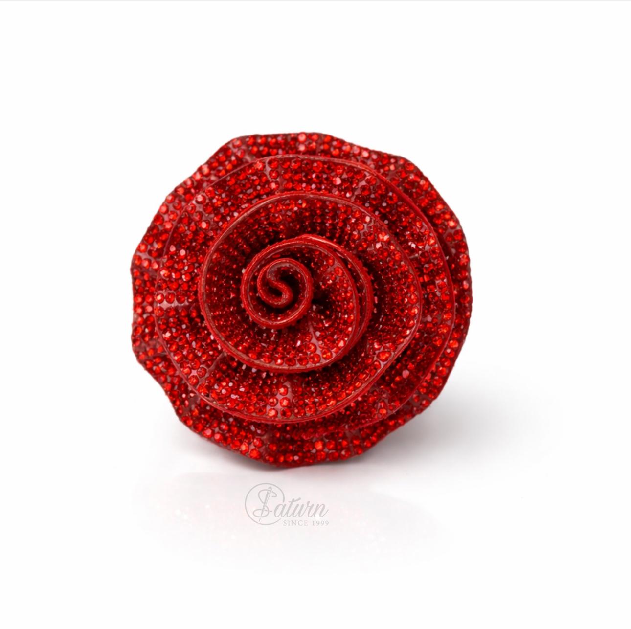Floare Mica Cu Ștras Rotunda 3D