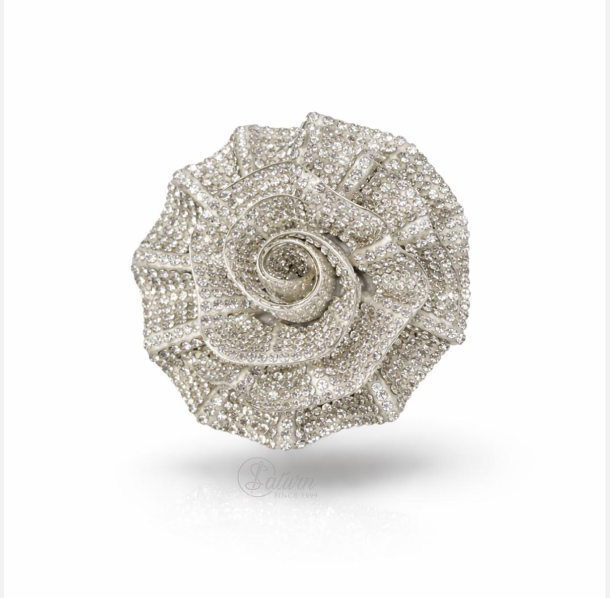 Floare Mica Cu Ștras Rotunda 3D