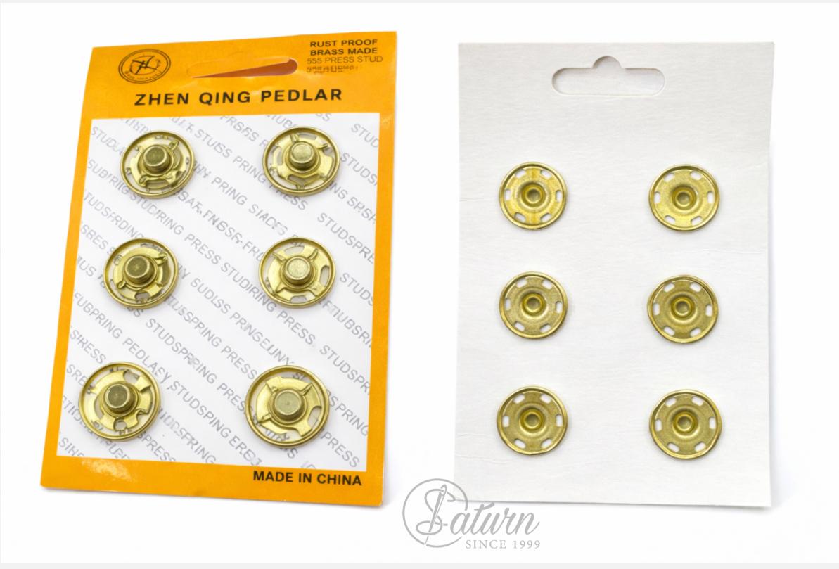 Capse Metalice de Cusut 2 cm – Set 6 Bucăți pentru Îmbrăcăminte