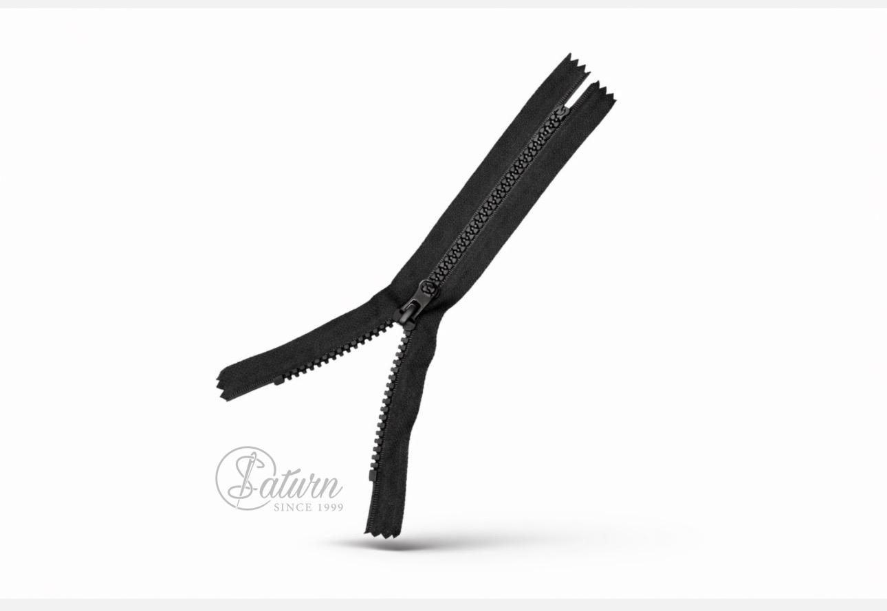 Fermoar din Plastic 20 cm Injectat Fix TIP 5 – Negru – 100 Buc/Pachet