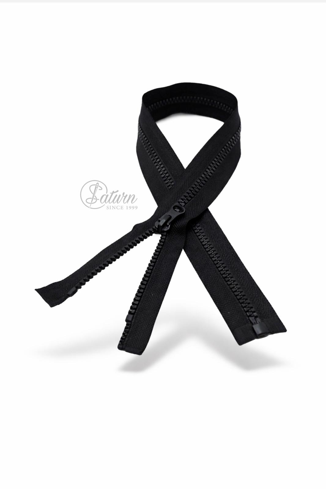 Fermoar din Plastic Injectat Detasabil Tip 5 – Negru, 50 Bucati/Pachet pentru Haine si Confectii