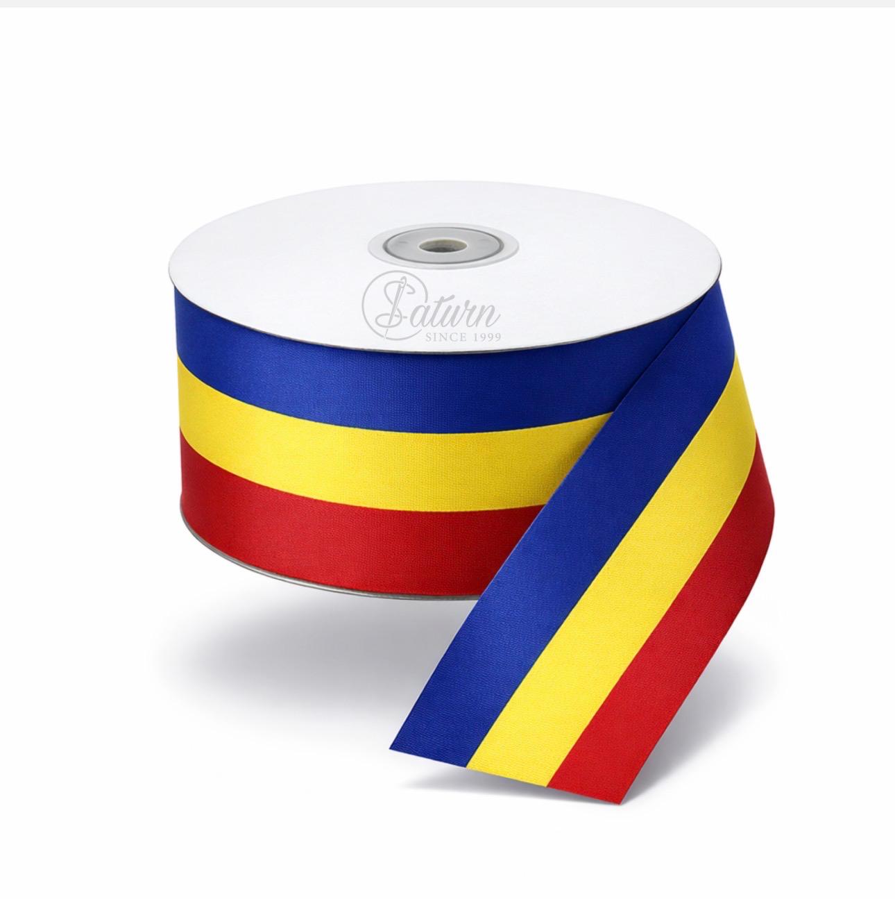 Panglica Tricolor Romania Decorativa – Diverse Latimi – Vanduta la Rola