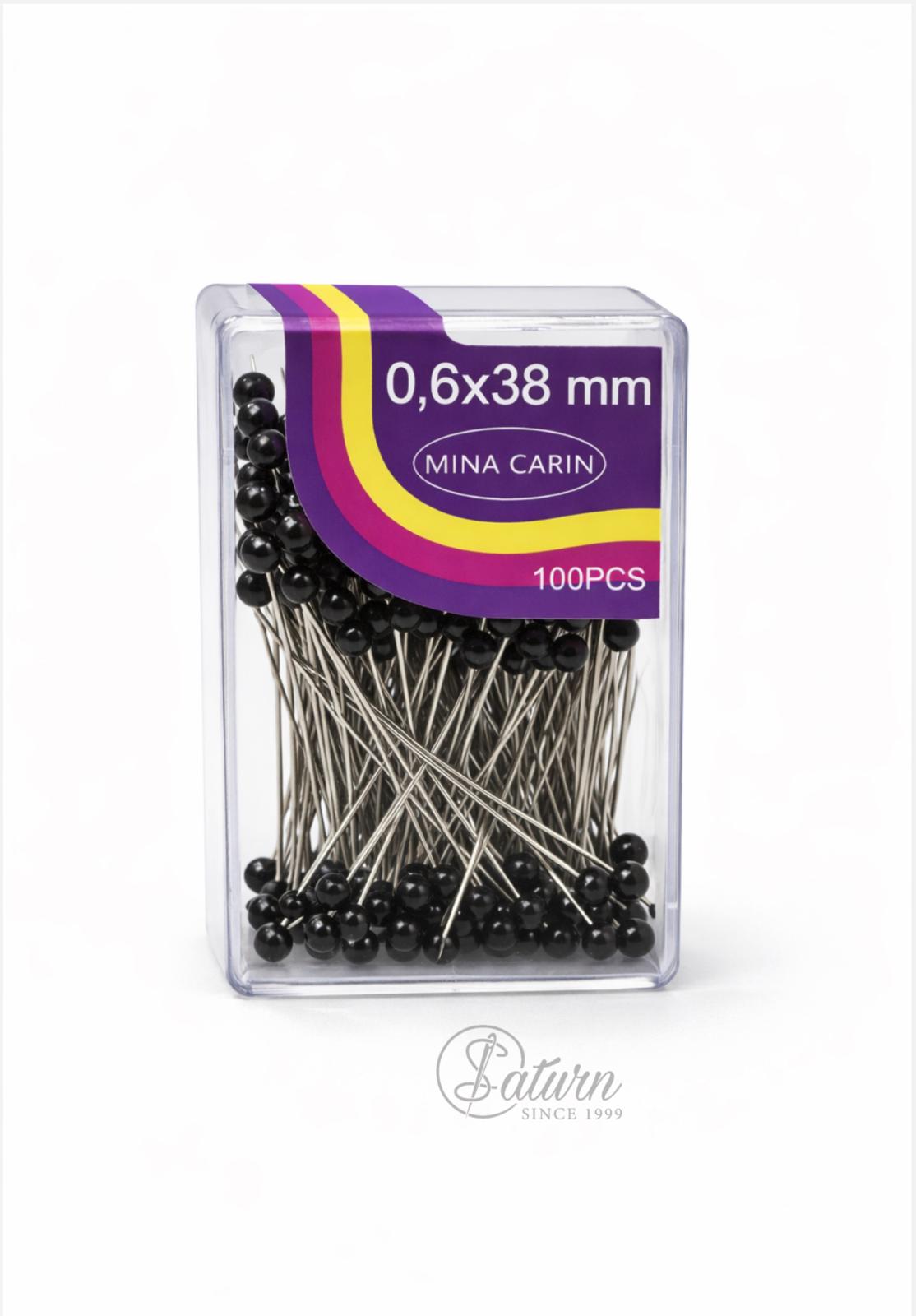 Bolduri cu cap perla  – 0,6 × 38 mm | 100 buc |