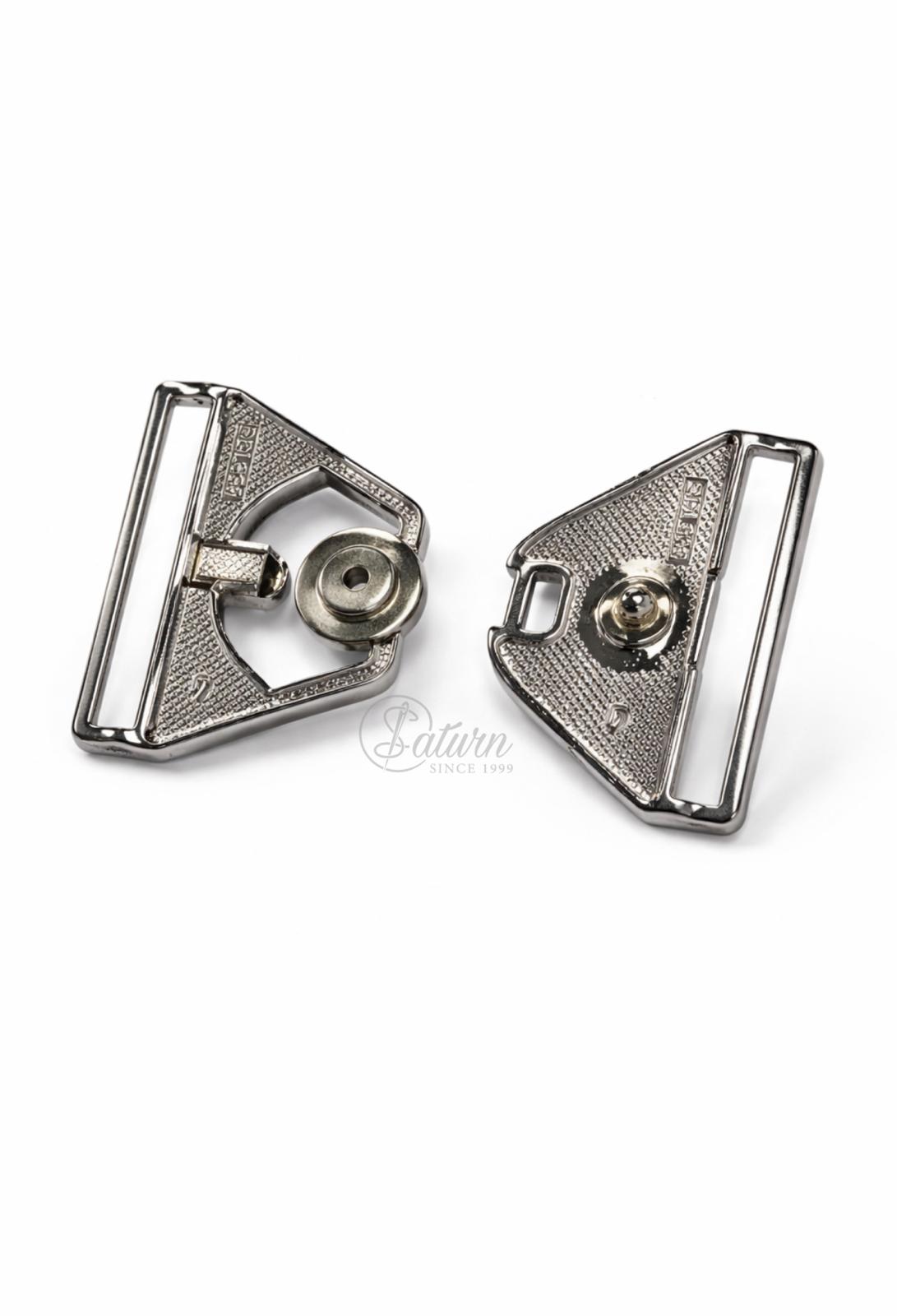 Catarama Metalica Argintie 4,5 x 4 cm – pentru Curele, Genti si Accesorii