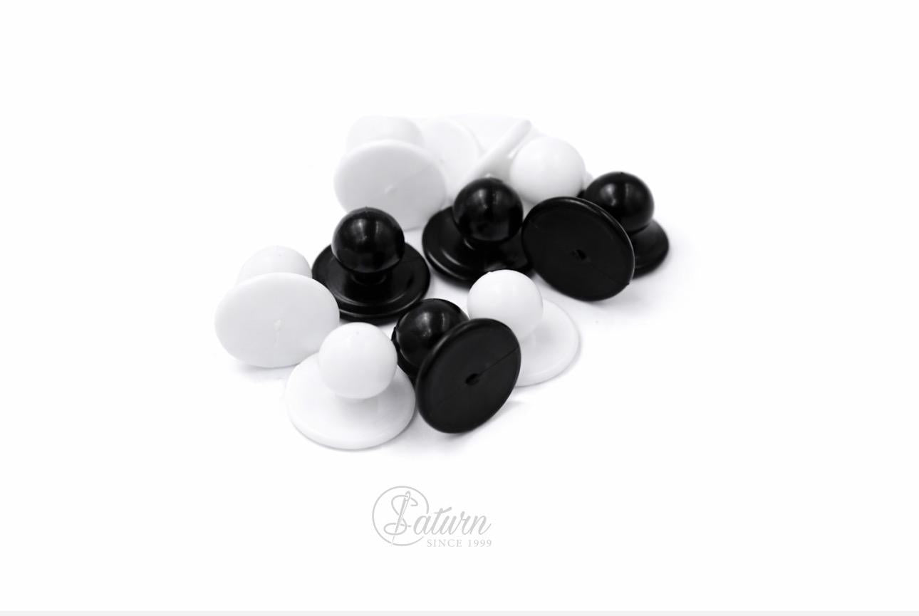 Nasturi pentru imbracaminte bucatar, plastic – 18 mm/ 200 buc/punga