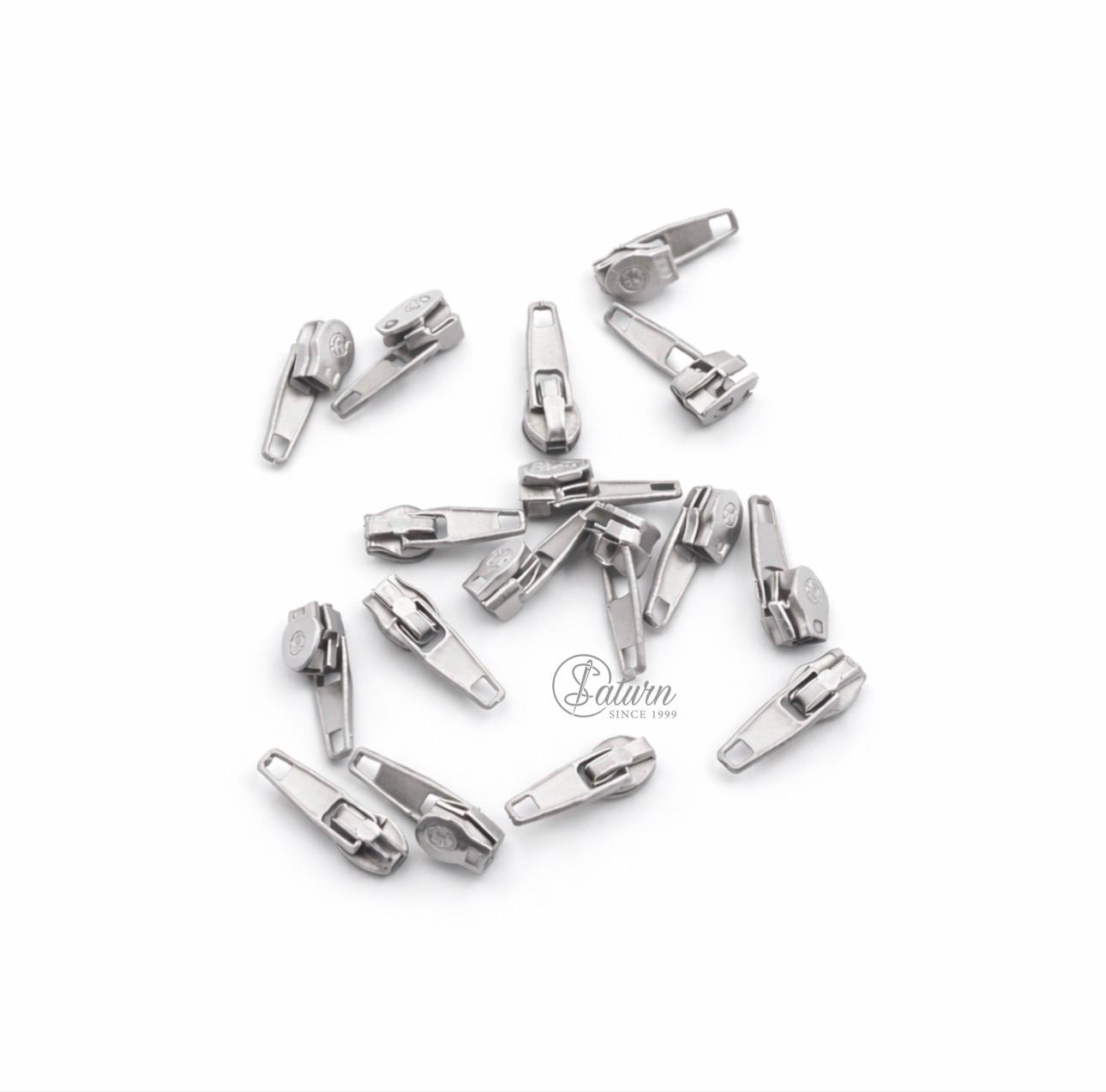 Cursori/Cheite  fermoar/spira  metalici tip 3 autoblocanti – 100 buc/pachet