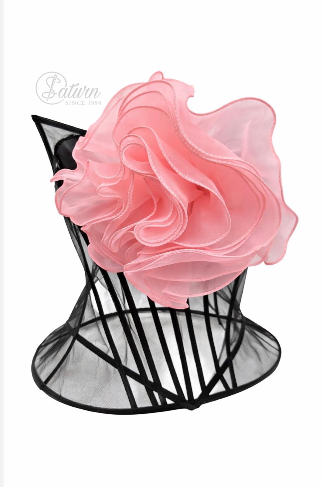 Floare Decorativa Mare Din Organza 3D/25cm.