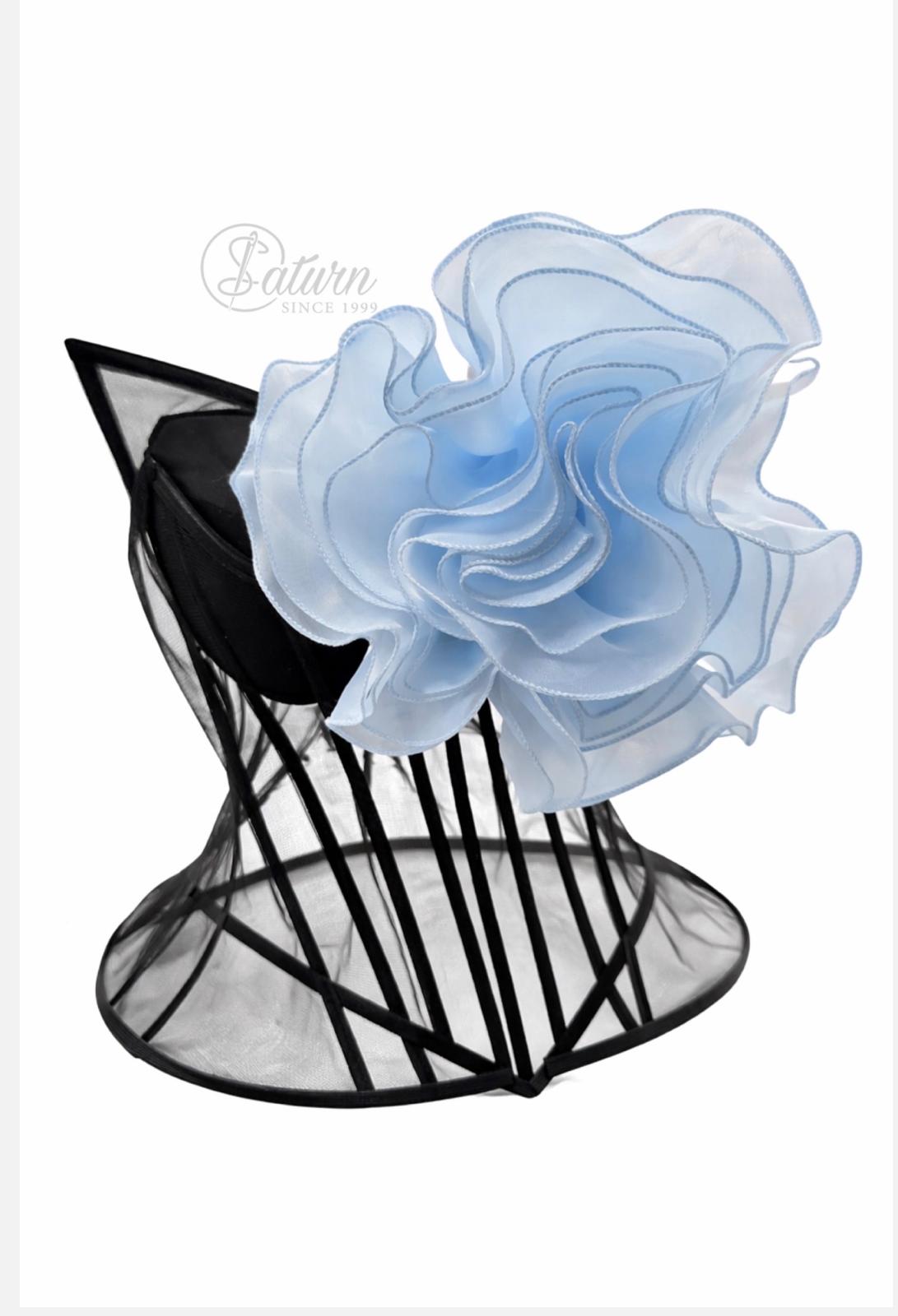 Floare Decorativa Mare Din Organza 3D/25cm.