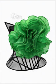 Floare Decorativa Mare Din Organza 3D/25cm.