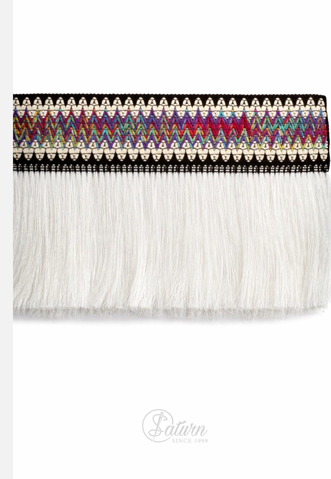 Banda Decorativa cu Franjuri 15 cm –  Culori Diverse