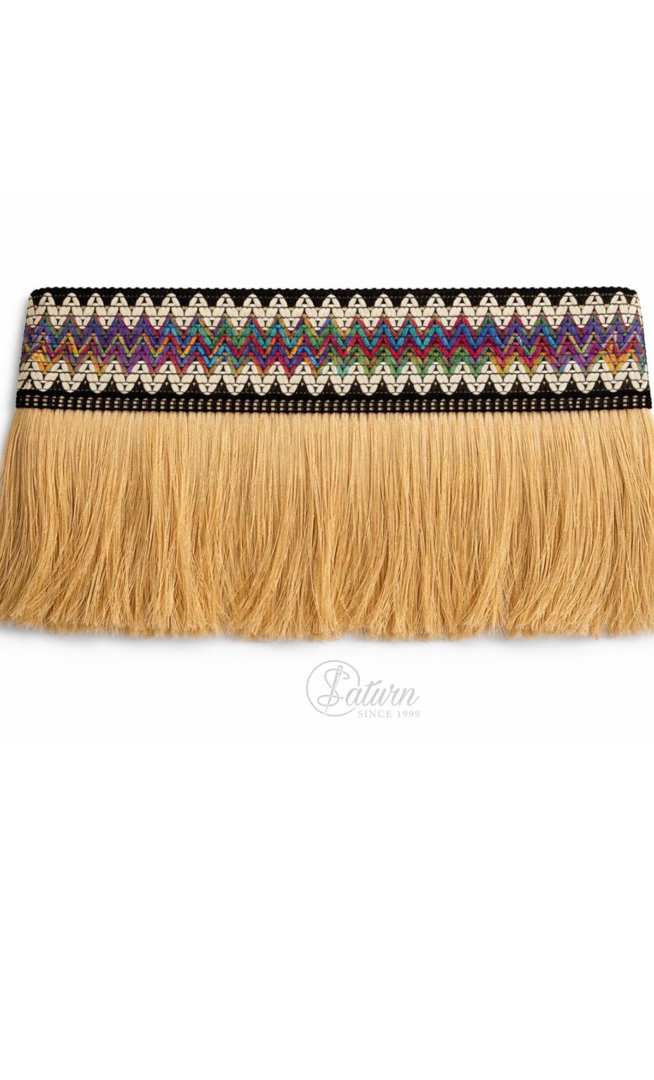 Banda Decorativa cu Franjuri 15 cm –  Culori Diverse