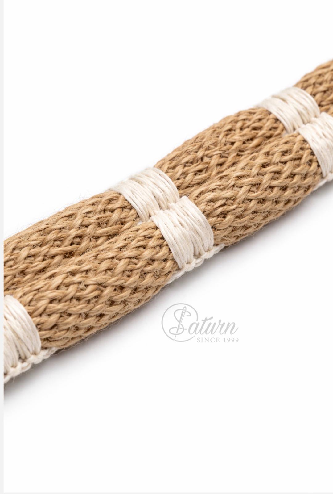 Banda Decorativa 2 cm Tip Iuta Impletita – Galon Rustic