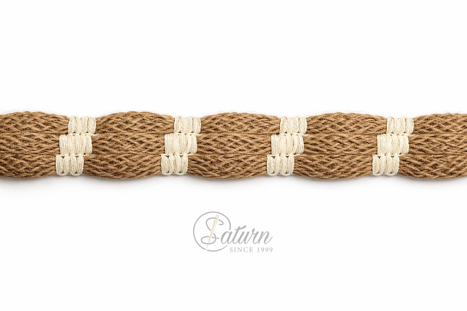Banda Decorativa 3 cm Tip Iuta Impletita – Galon Rustic