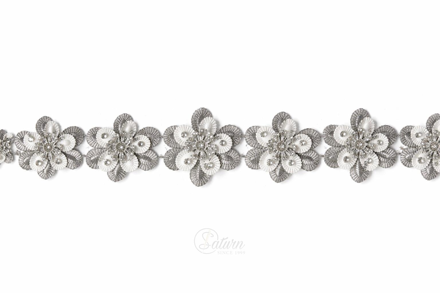 Banda decorativa cu strasuri la metru/5 cm – banda eleganta pentru rochii si decoratiuni