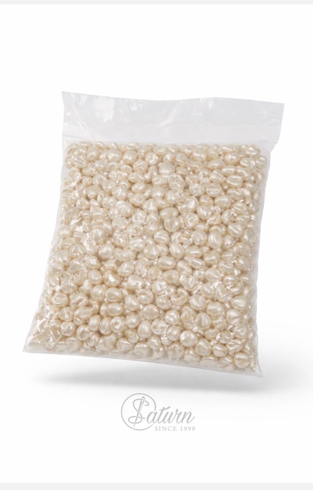 Perle / margele de cusut ivoar forma neregulata pentru bijuterii si decor handmade M12