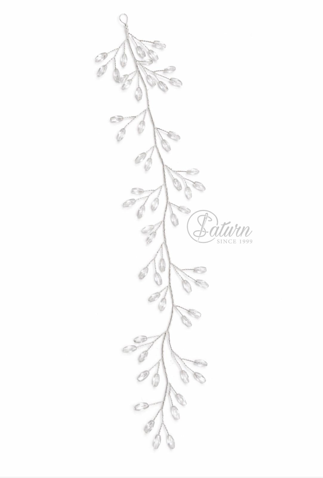 Accesoriu/Coronita/Bentita par mireasa cu cristale – decor par nunta elegant pentru coafuri mireasa