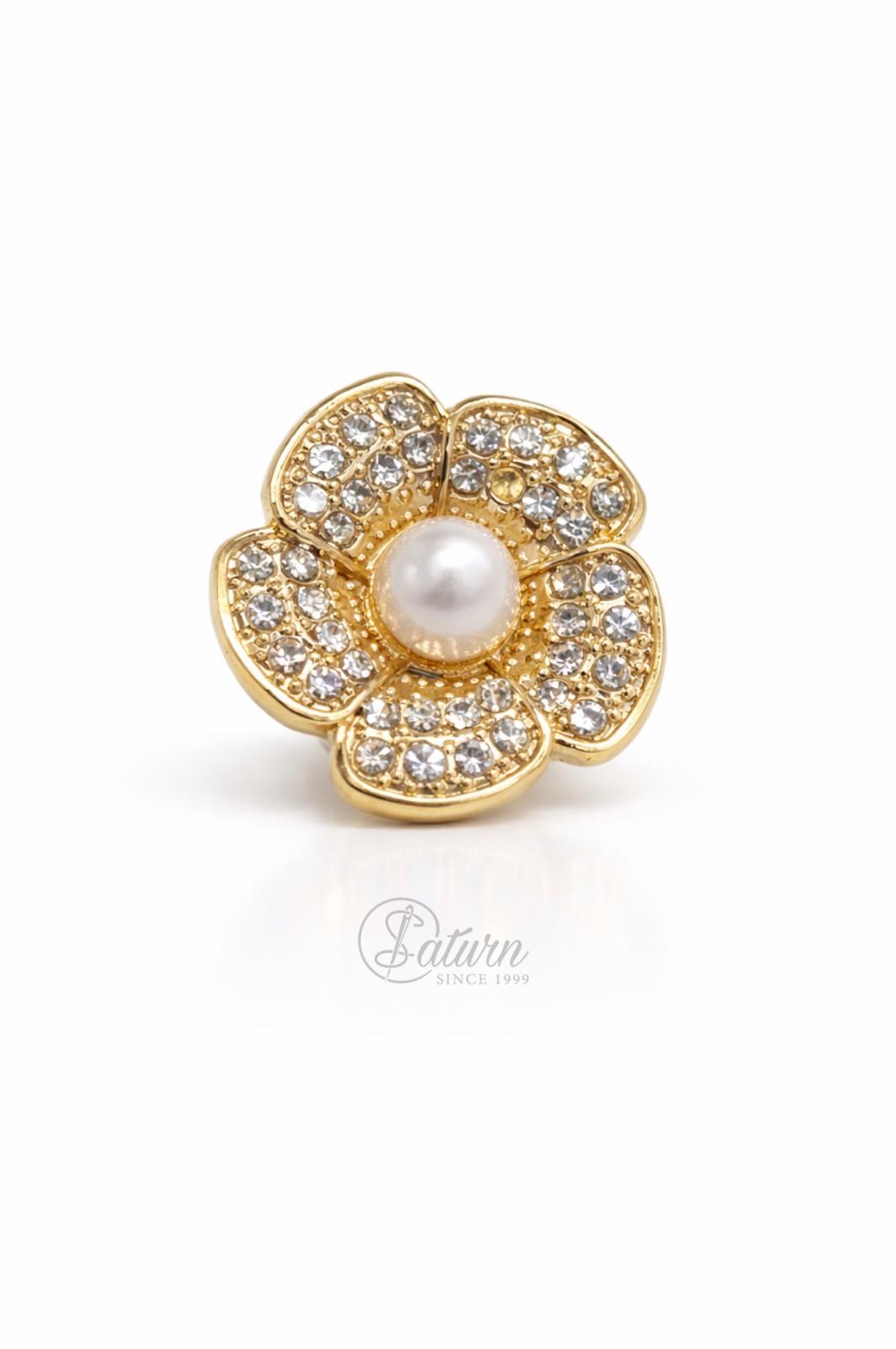 Set 10 nasturi metalici aurii sau argintii pentru sacouri, paltoane, rochii– model decorativ modern N36