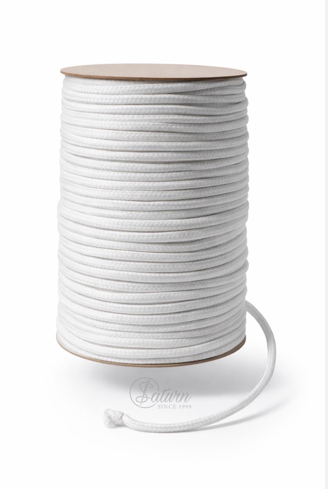 Snur Rotund din Bumbac 4.5 mm – 100 Metri/Rola – Snur Textil Natural pentru Croitorie si Handmade