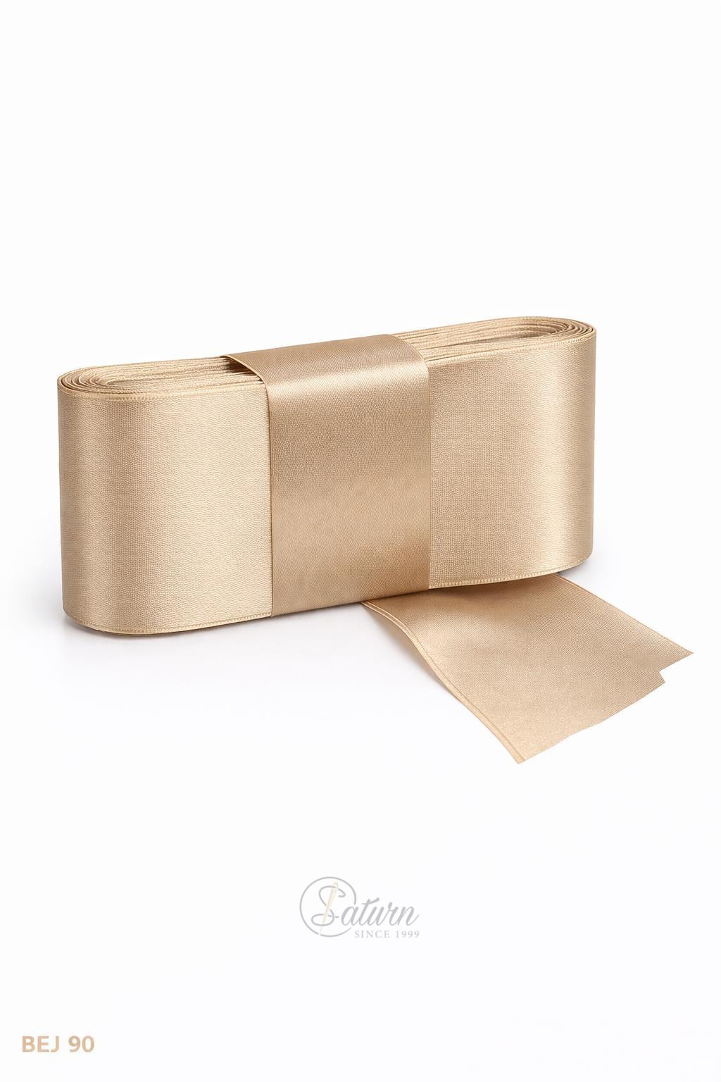 Banda dublu satin 6 cm – panglica satin decorativa, rola 10 metri