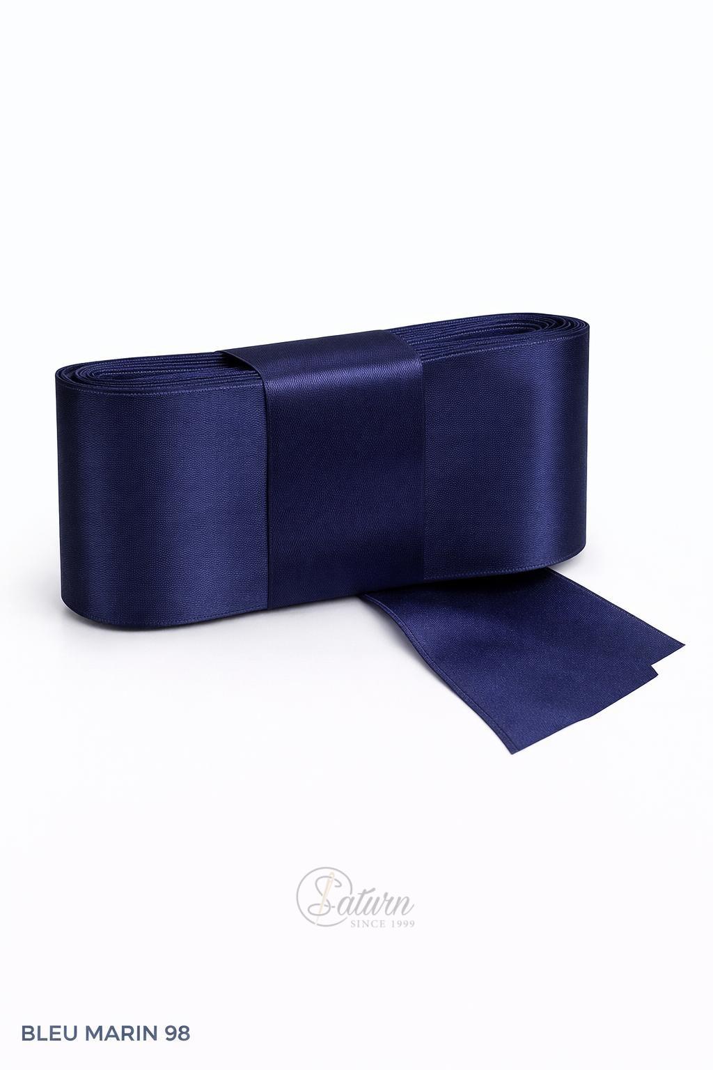 Banda dublu satin 6 cm – panglica satin decorativa, rola 10 metri