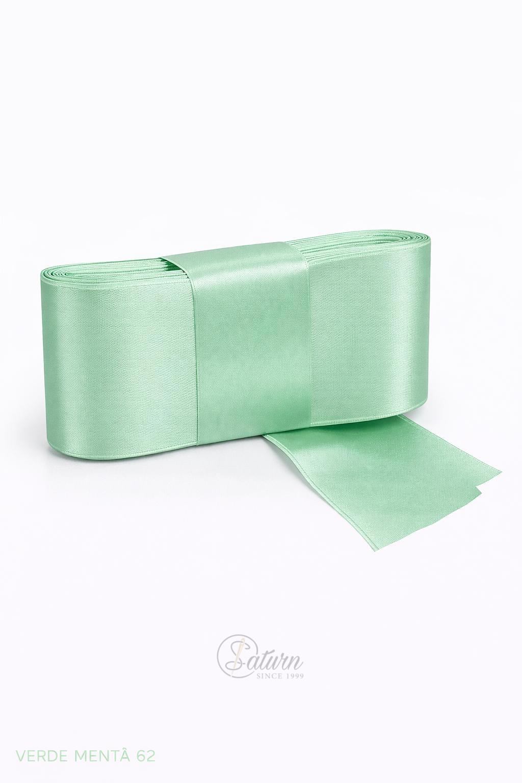 Banda dublu satin 6 cm – panglica satin decorativa, rola 10 metri