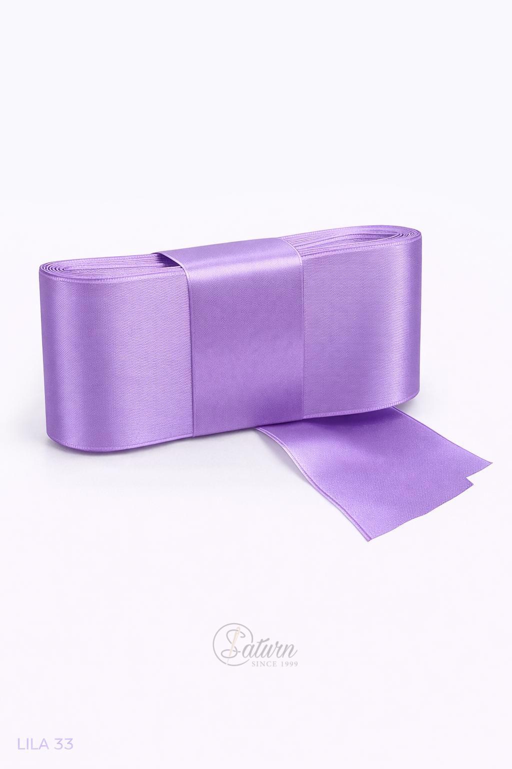 Banda dublu satin 6 cm – panglica satin decorativa, rola 10 metri