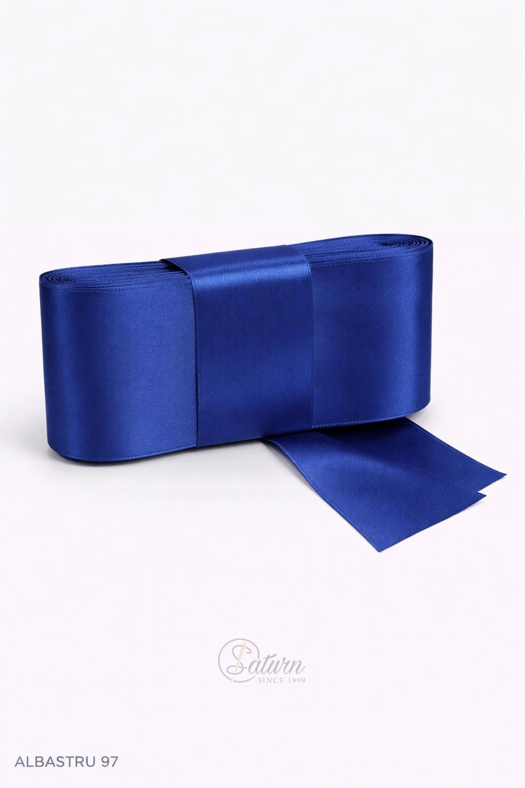 Banda dublu satin 6 cm – panglica satin decorativa, rola 10 metri