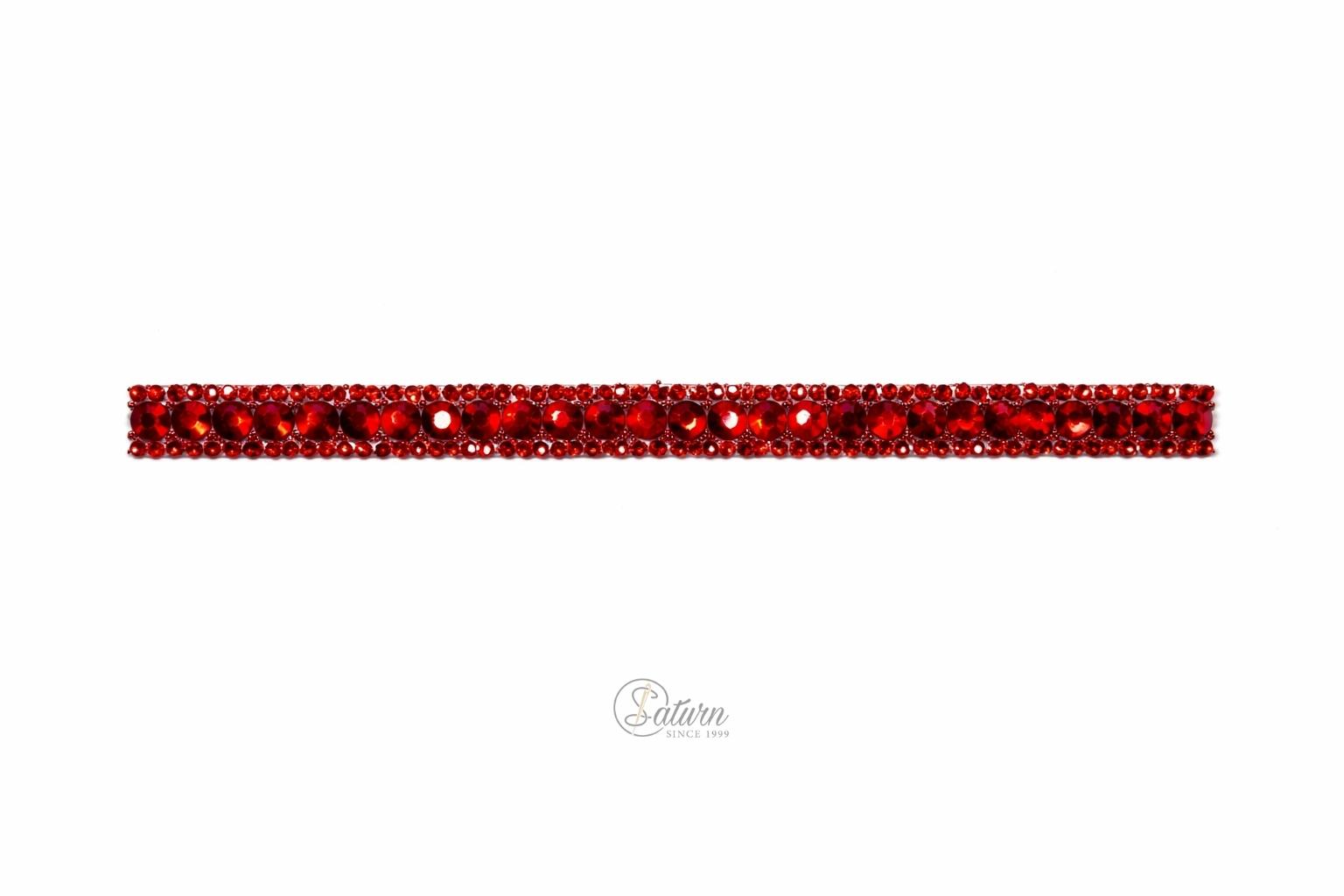 Strasuri autoadezive la metru 1,5 cm – banda decorativa cu cristale pentru haine si accesorii