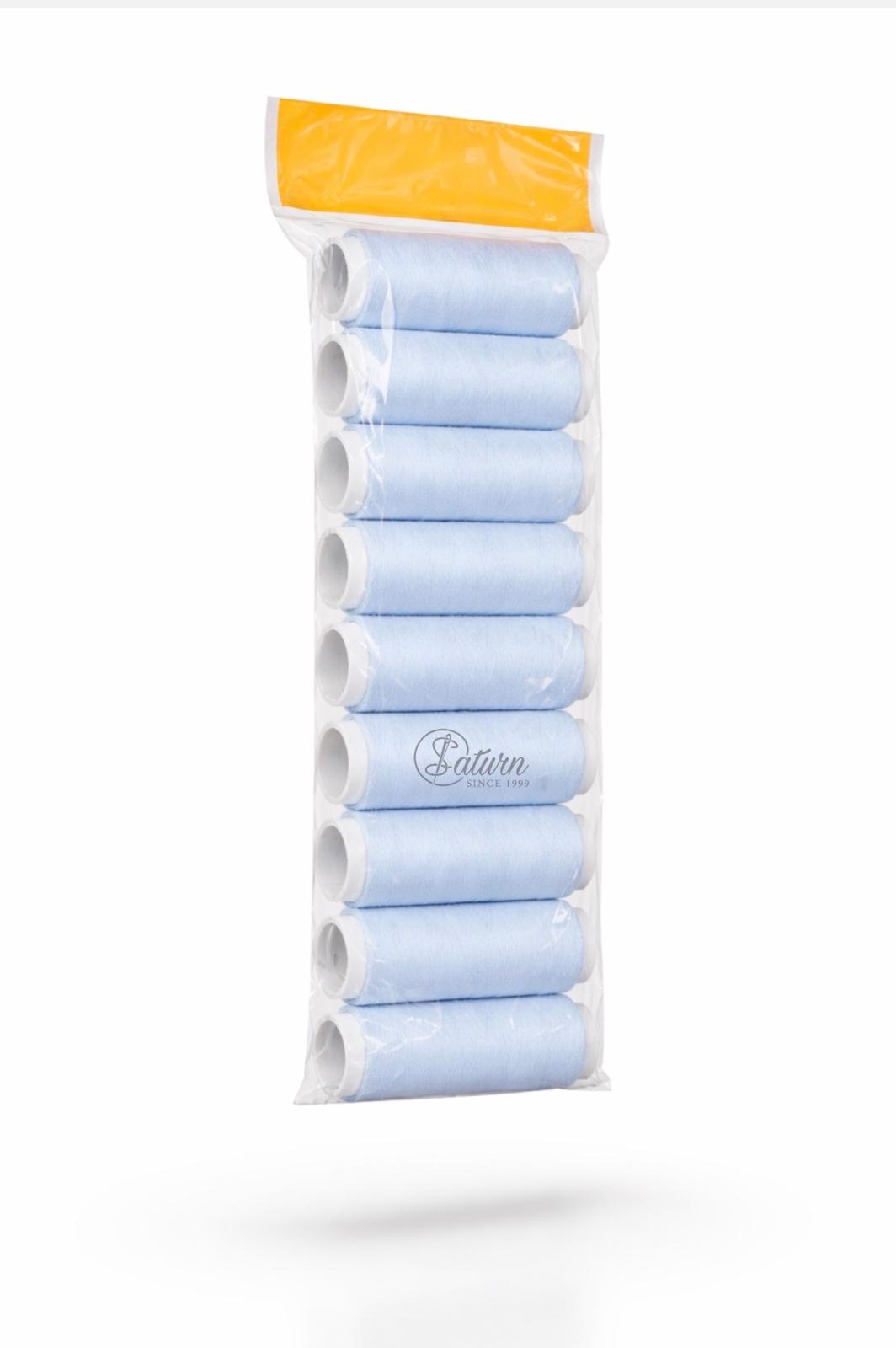 Set 10 papiote de ata – alb / negru / multicolor, pentru cusut manual si masina